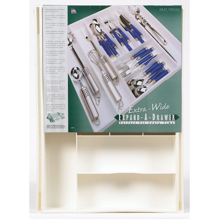 Neat Things Dial Industries 2.25 in. H X 12.87 in. W X 18 in. D Plastic Adjustable Cutlery Tray 02524